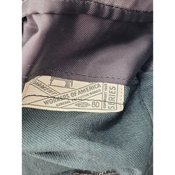 HP Vintage Bond Clothes Men's Gray Union Made Four Button Wool Overcoat - Picture 10 of 12